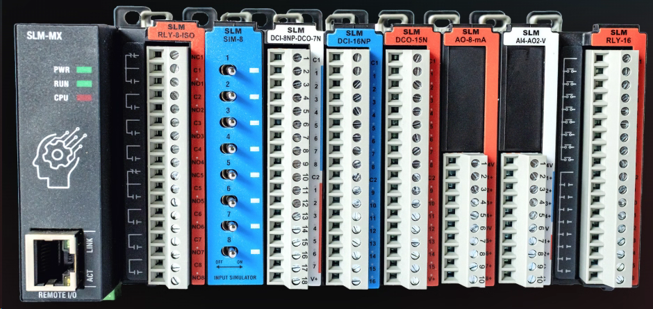 Synergy Logic IO modules — rack-mounted remote I/O hardware